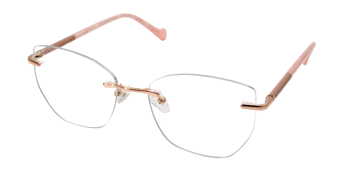 Rimless Cat Eye Premium Eyeglasses