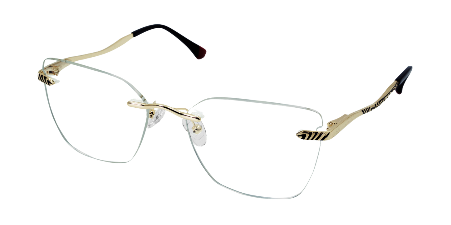 Rimless Cat Eye Premium Eyeglasses