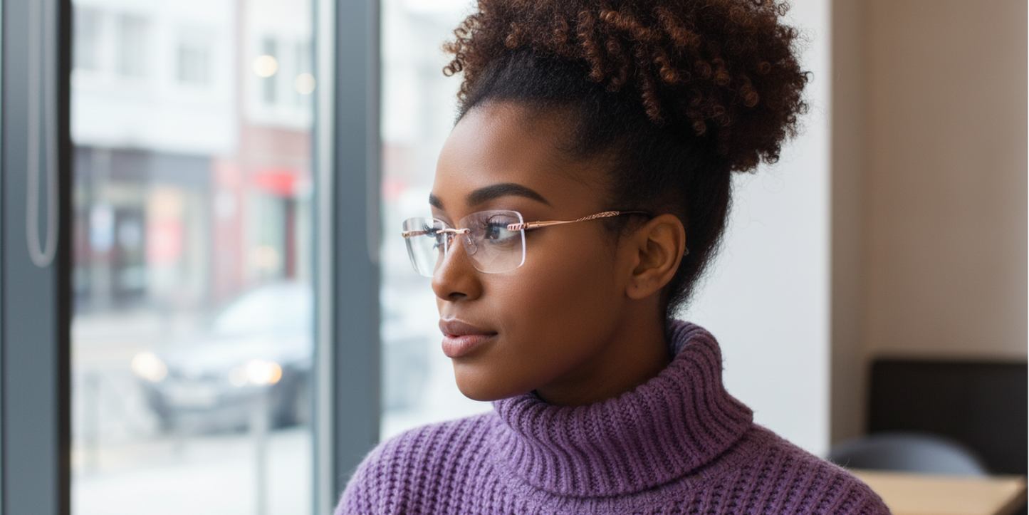 Rimless Cat Eye Premium Eyeglasses