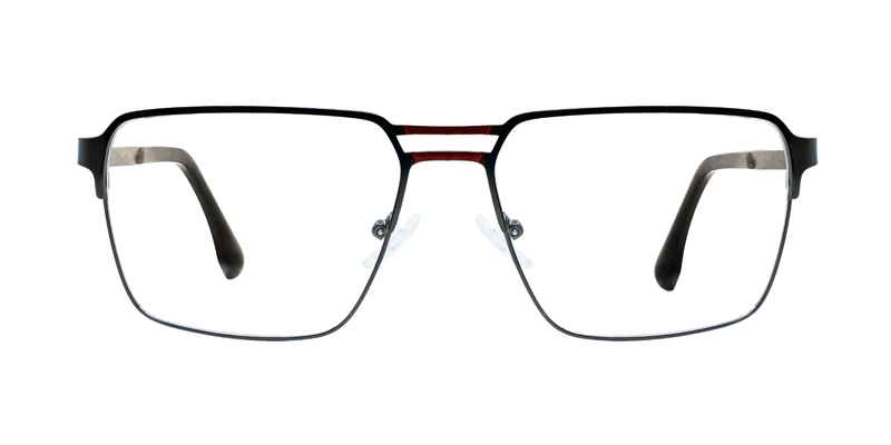 Full Rim Double Bridge Rectangle Classic Eyeglasses
