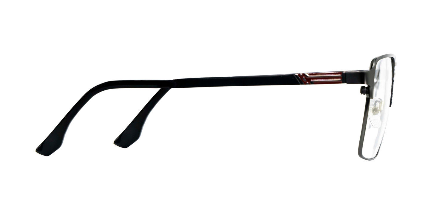 Full Rim Double Bridge Rectangle Classic Eyeglasses