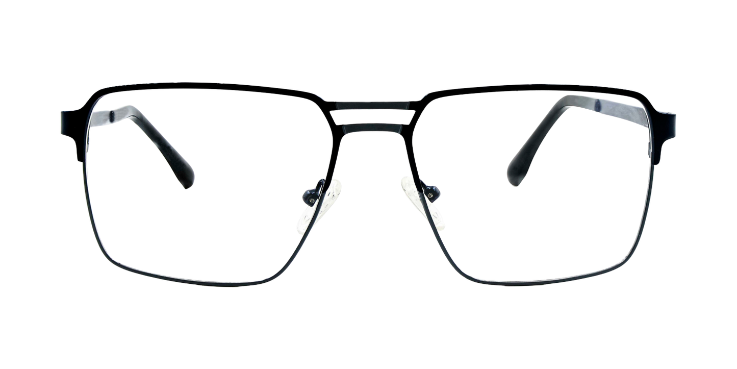 Full Rim Double Bridge Rectangle Classic Eyeglasses