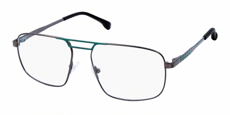 Fashionista Aura GU8615 - Metallic Grey/Green Frame