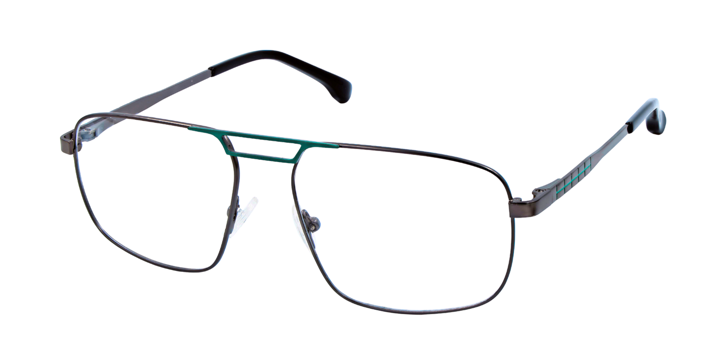 Full Rim Double Bridge Rectangle Classic Eyeglasses