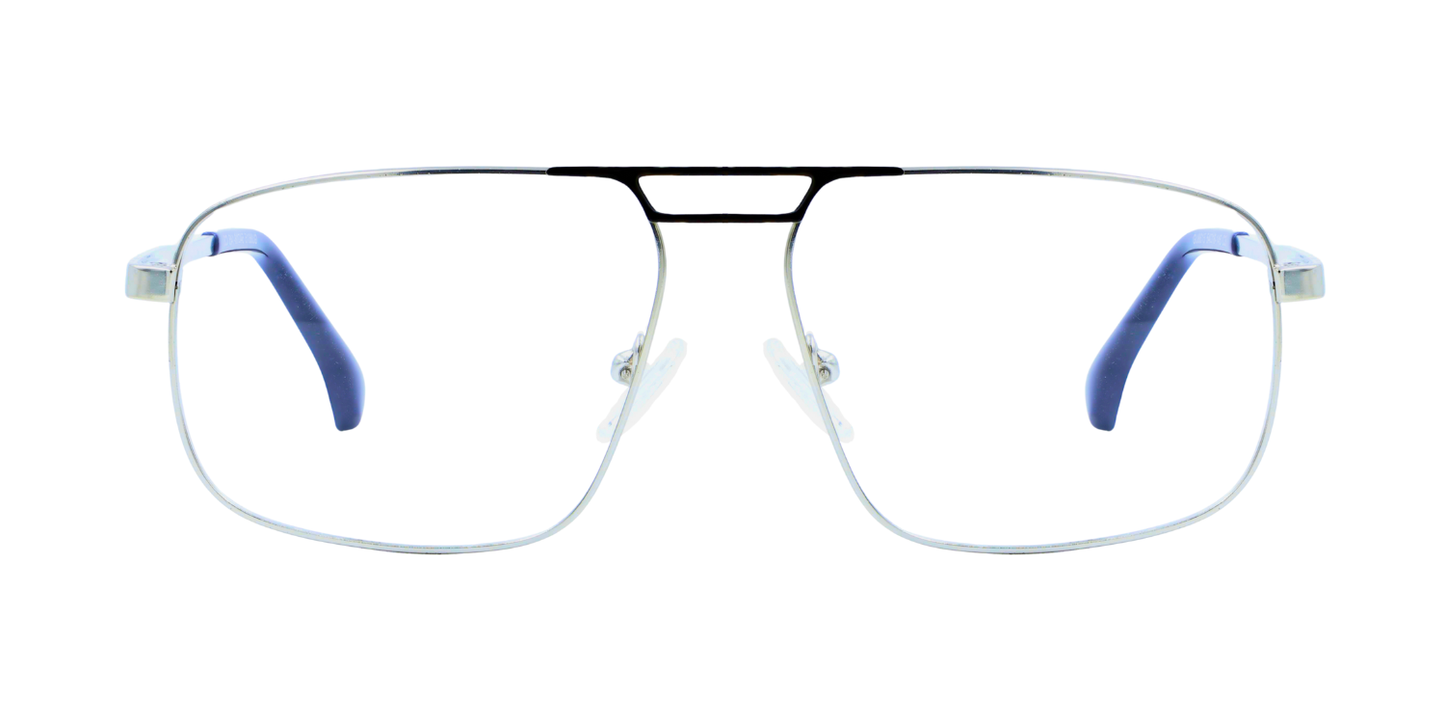 Full Rim Double Bridge Rectangle Classic Eyeglasses
