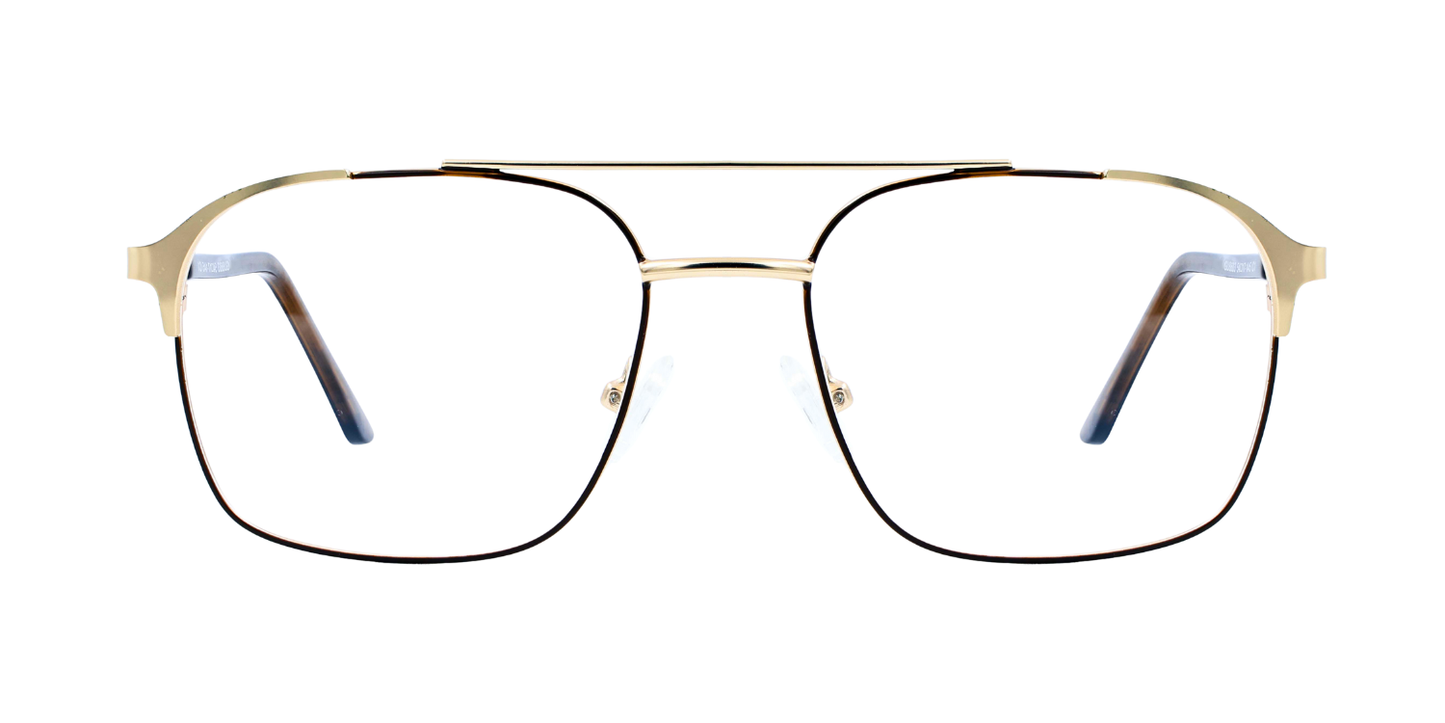 Full Rim Double Bridge Rectangle Classic Eyeglasses