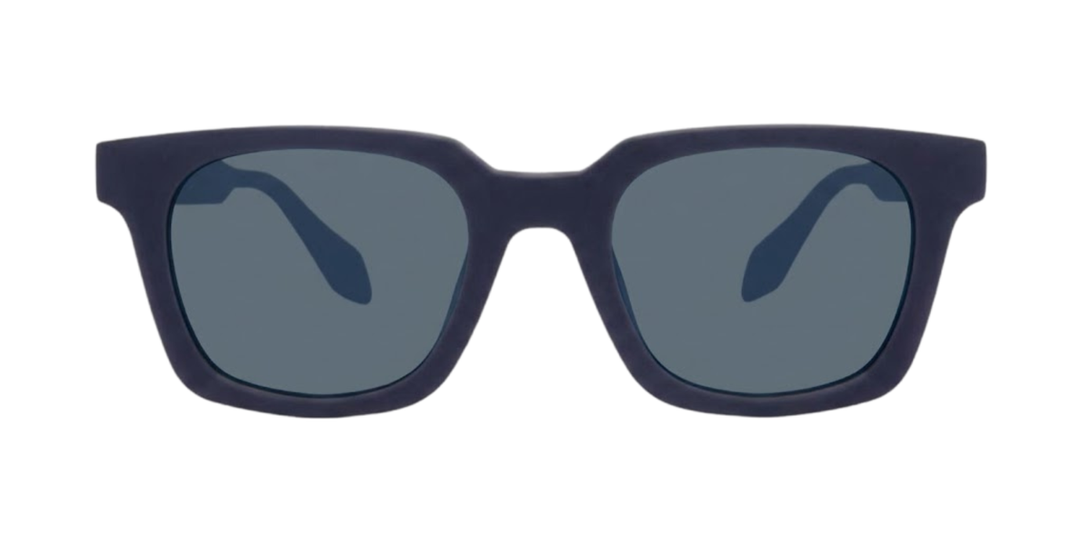 Matte Navy Blue Full Rim Rectangle Magneto Eyeglasses
