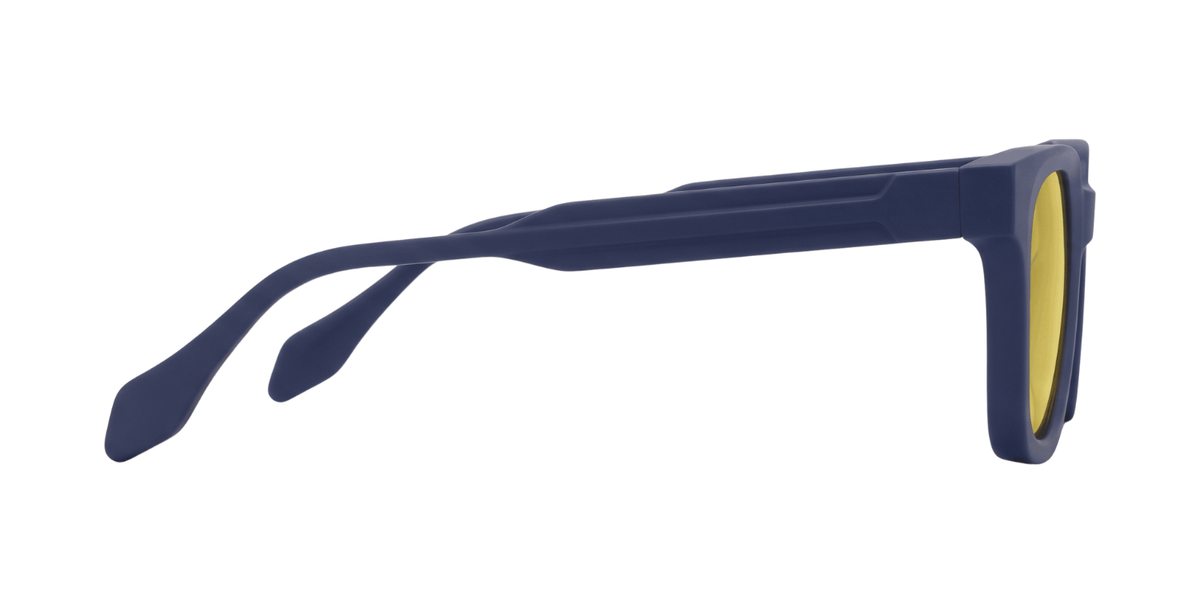 Matte Navy Blue Full Rim Square Magneto Eyeglasses