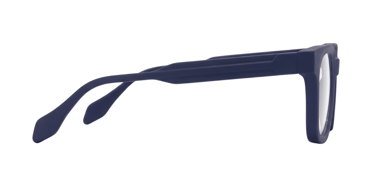 Matte Navy Blue Full Rim Square Magneto Eyeglasses