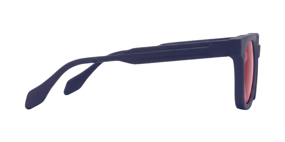 Matte Navy Blue Full Rim Square Magneto Eyeglasses