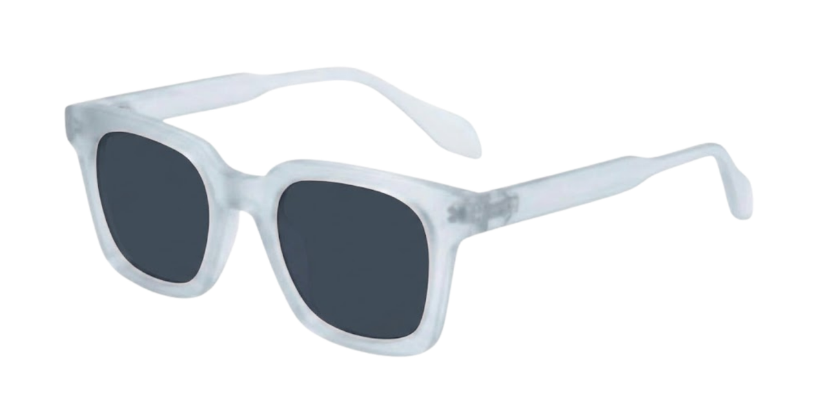 Light Blue Full Rim Square Magneto Eyeglasses