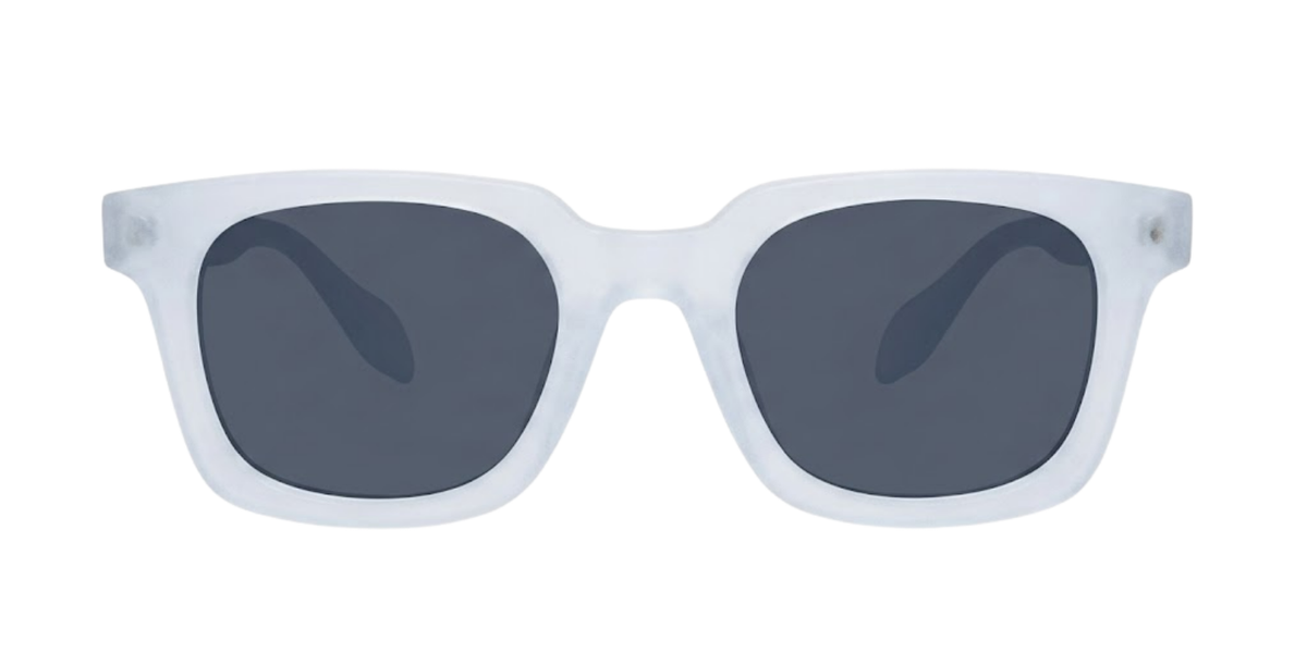 Light Blue Full Rim Square Magneto Eyeglasses