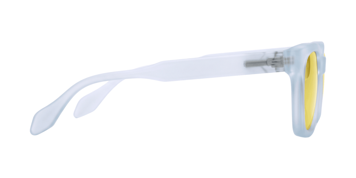 Light Blue Full Rim Square Magneto Eyeglasses