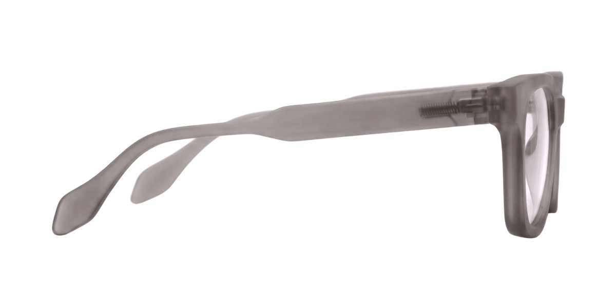 Light Grey Full Rim Rectangle Magneto Eyeglasses