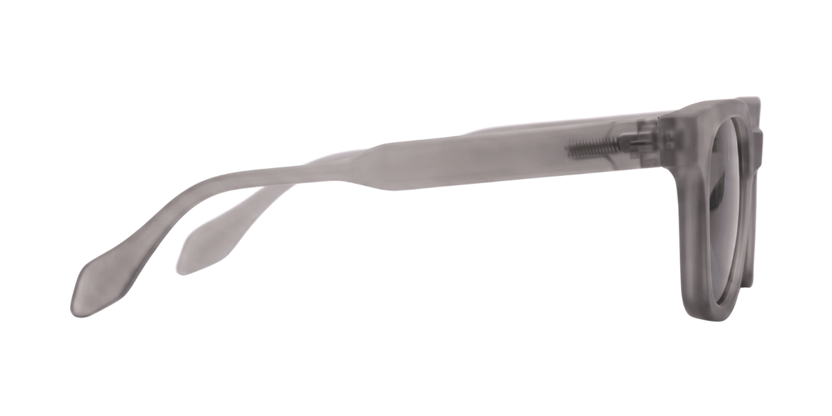 Light Grey Full Rim Square Magneto Eyeglasses