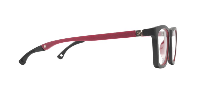 Full Rim Rectangle Kids Premium Eyeglasses With Adjustable Temples