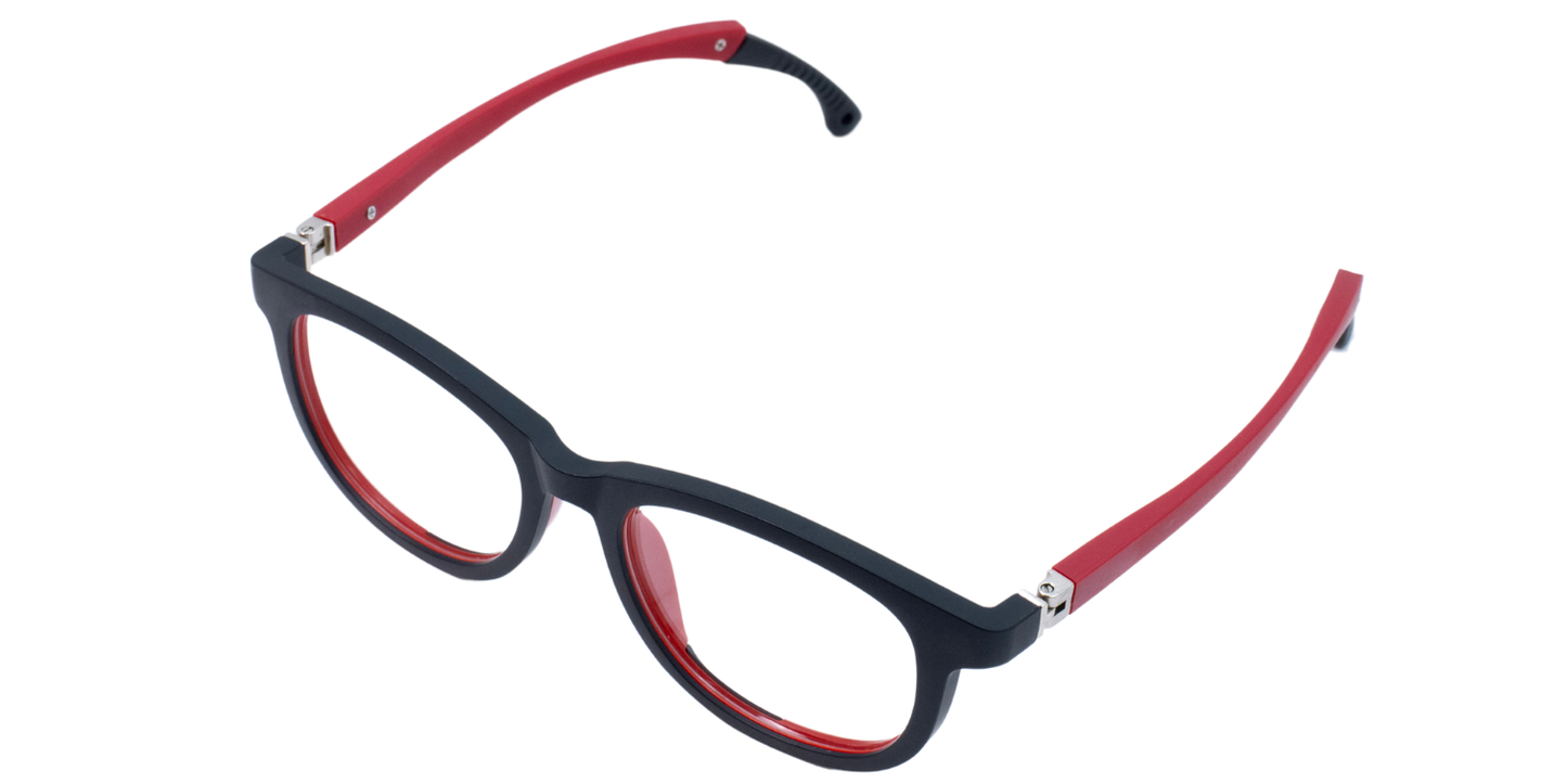 Full Rim Wayfarer Eyeglasses With Adjustable Temples