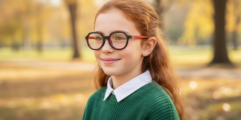 Full Rim Cat Eye Eyeglasses With Adjustable Temples