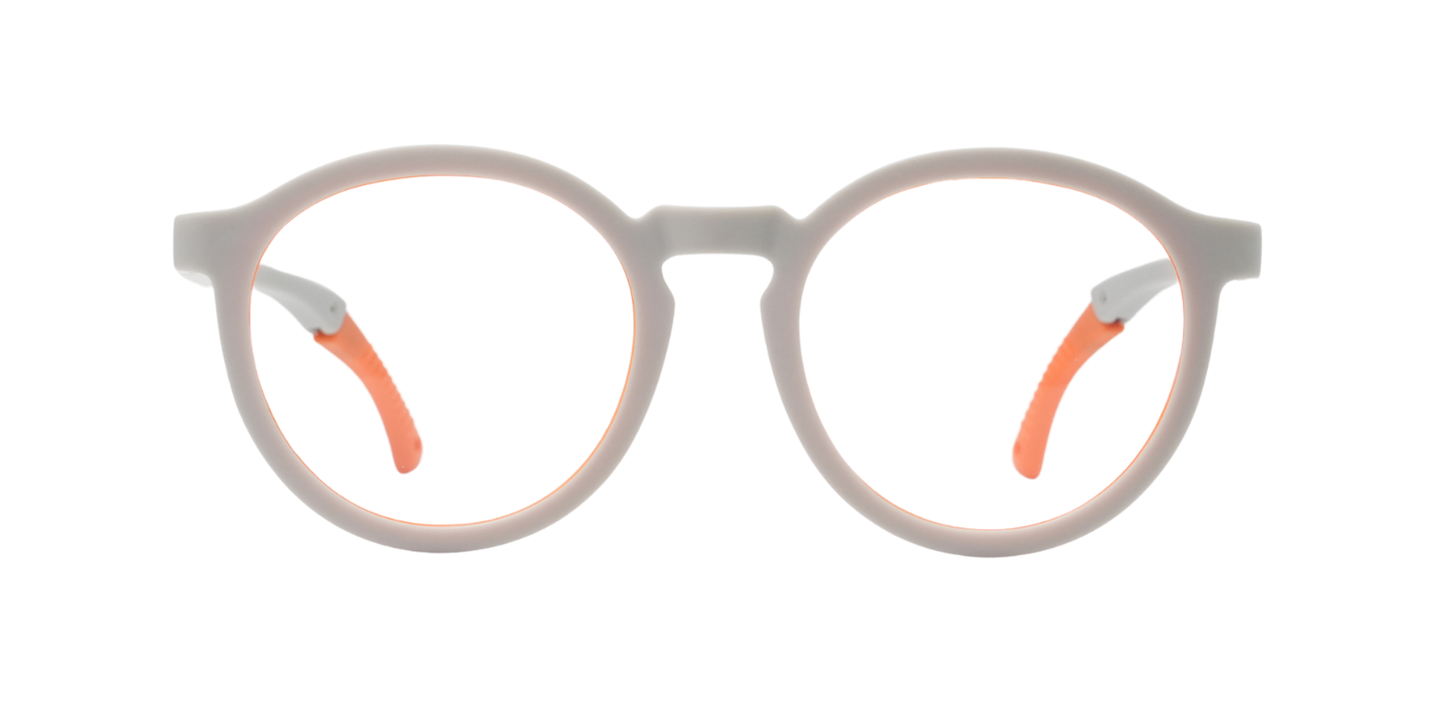 Full Rim Round Eyeglasses With Adjustable Temples