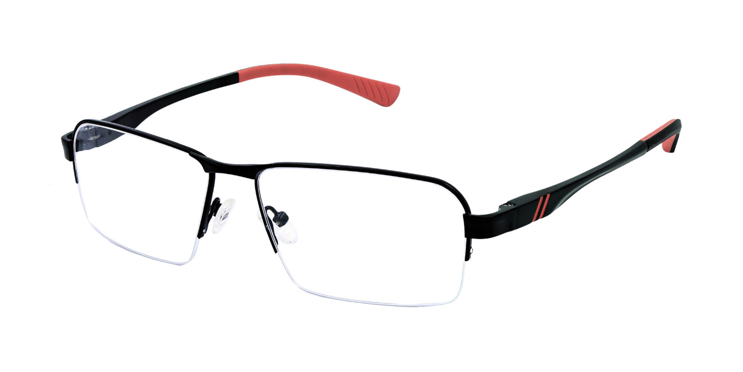 Half Rim Rectangle Classic Eyeglasses