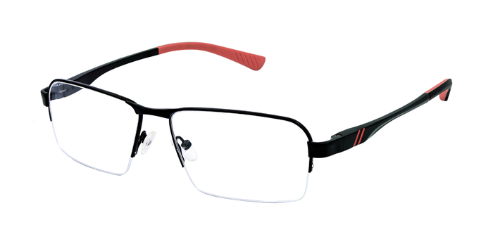 Half Rim Rectangle Classic Eyeglasses