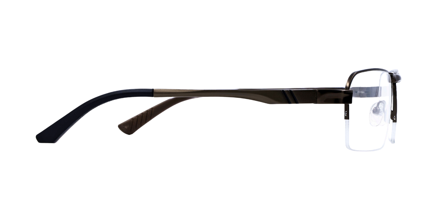 Half Rim Rectangle Classic Eyeglasses