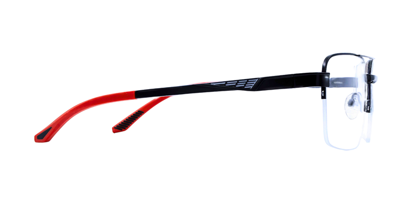 Half Rim Double Bridge Rectangle Classic Sports Eyeglasses