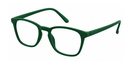 Matte Green Full Rim Round Magneto Eyeglasses