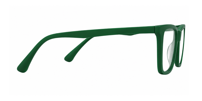 Matte Green Full Rim Round Magneto Eyeglasses