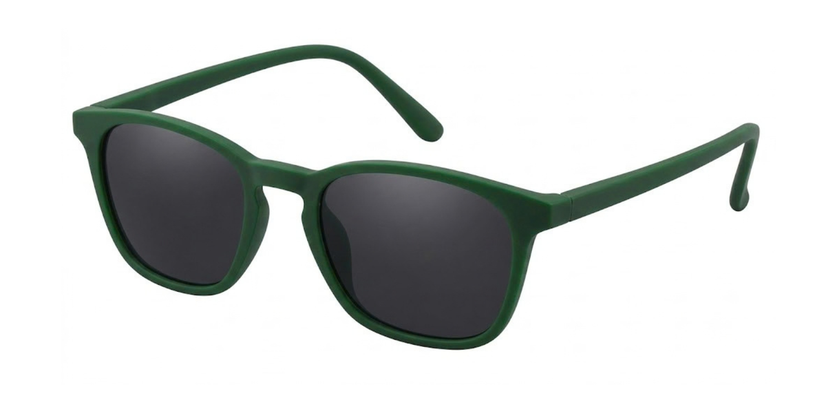 Matte Green Full Rim Round Magneto Eyeglasses
