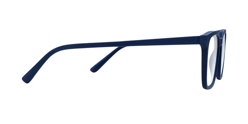 Matte Navy Blue Full Rim Square Magneto Eyeglasses