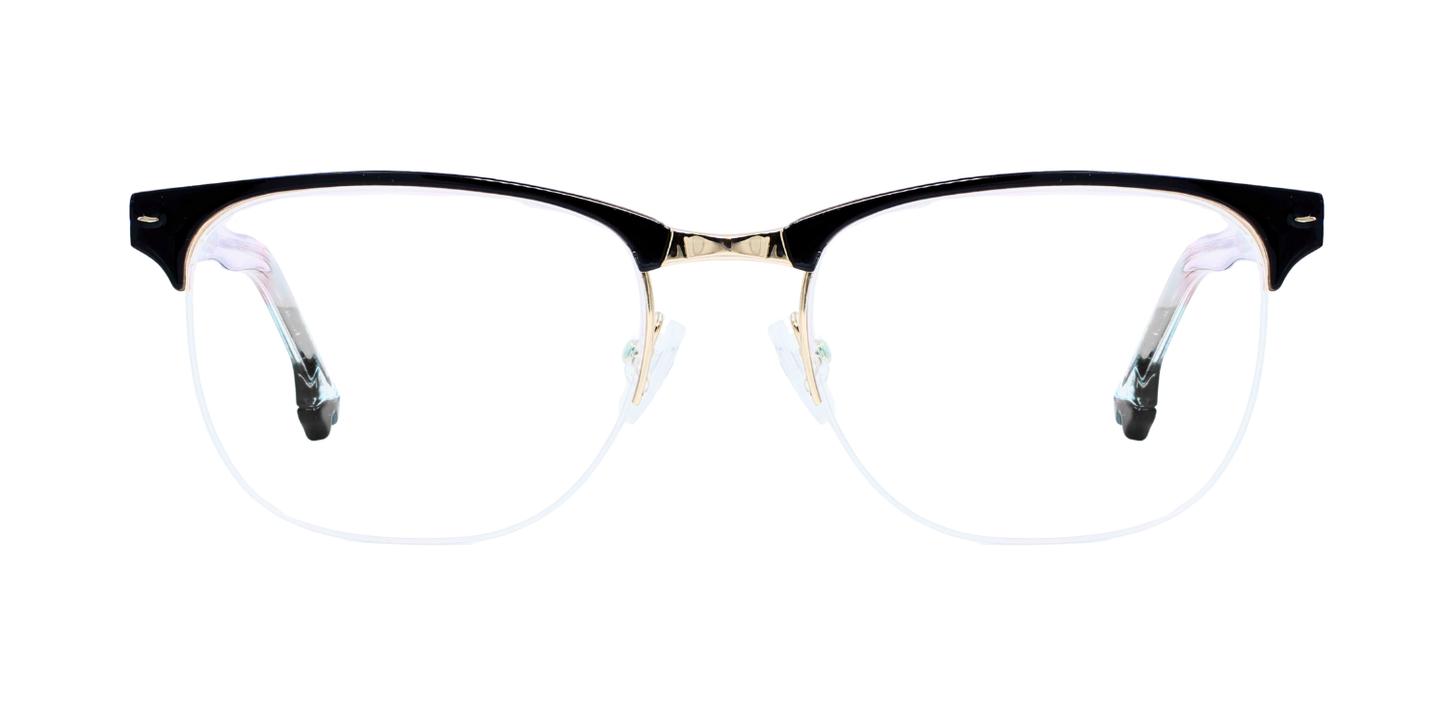 Half Rim Round Classic Eyeglasses