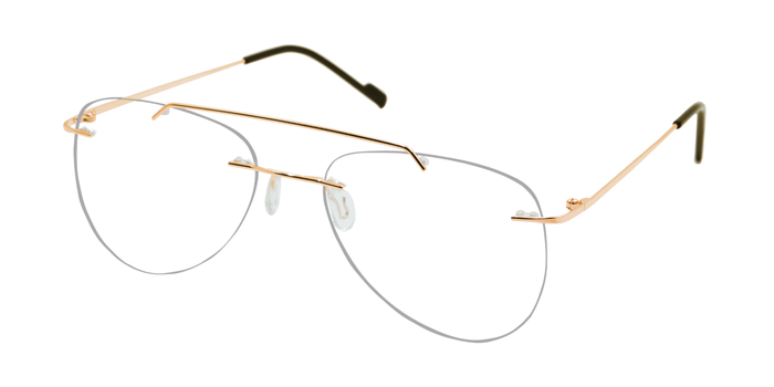 Rimless Aviator Classic Eyeglasses