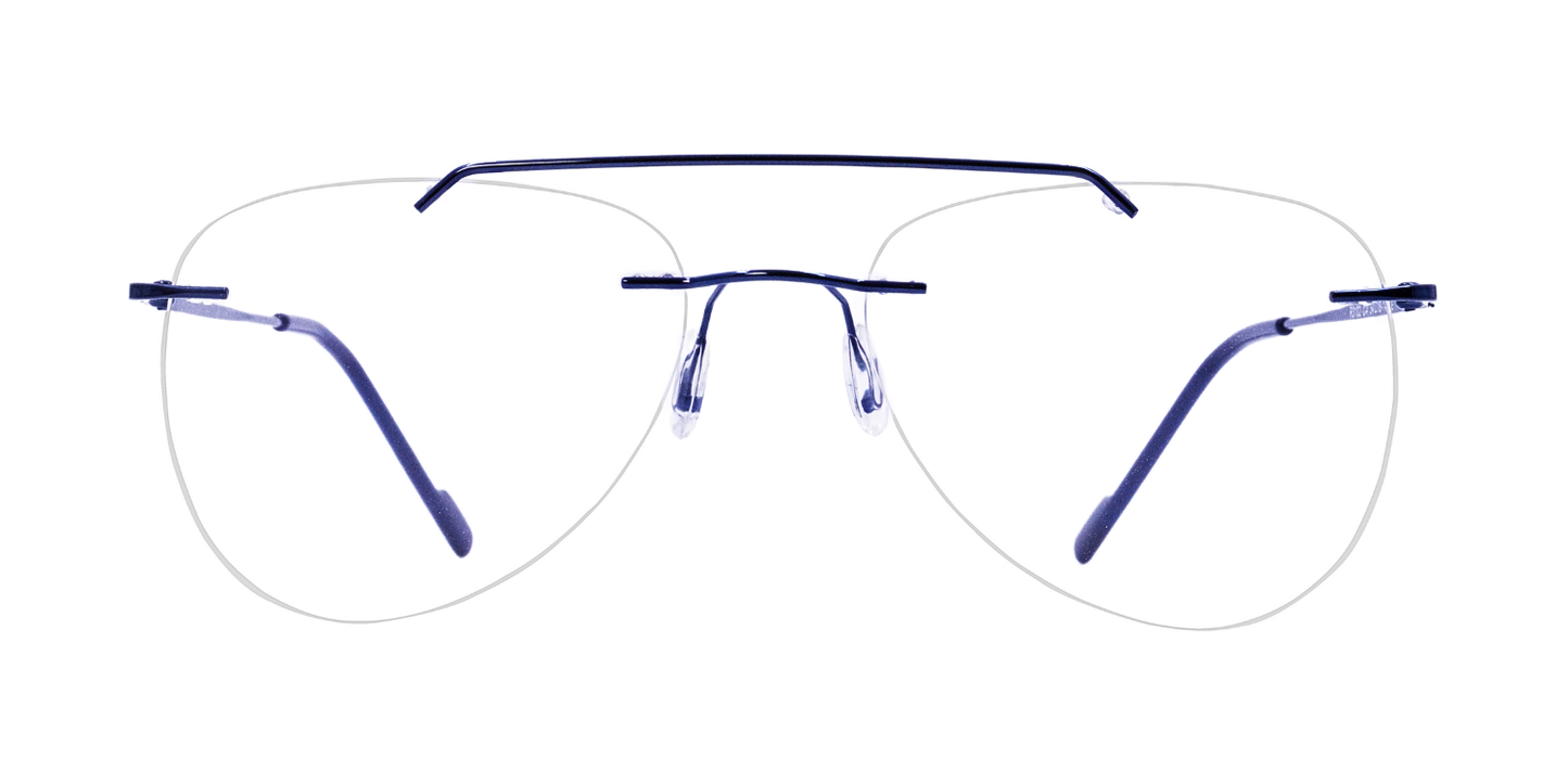 Rimless Aviator Classic Eyeglasses