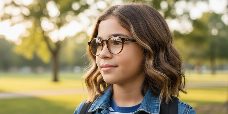 Full Rim Round Magneto Premium Kids Eyeglasses