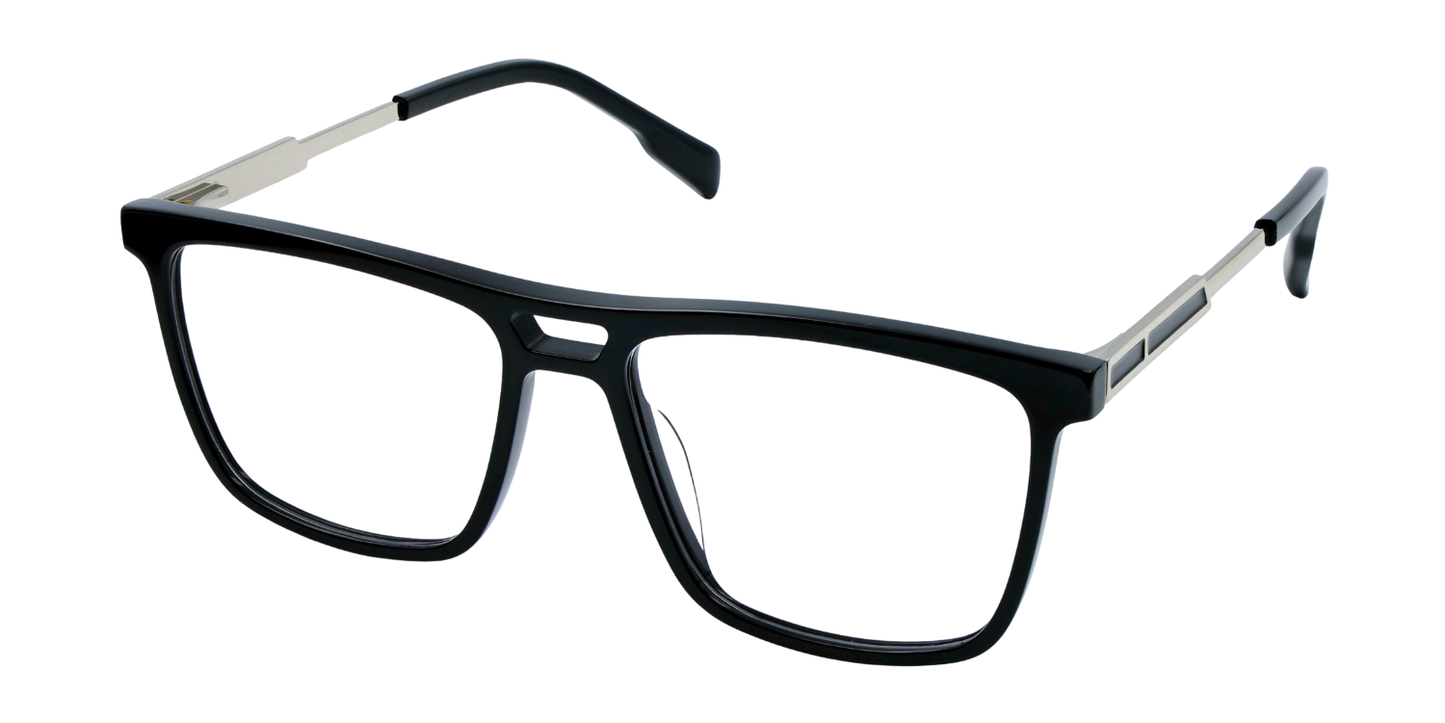 Full Rim Double Bridge Square Classic Eyeglasses