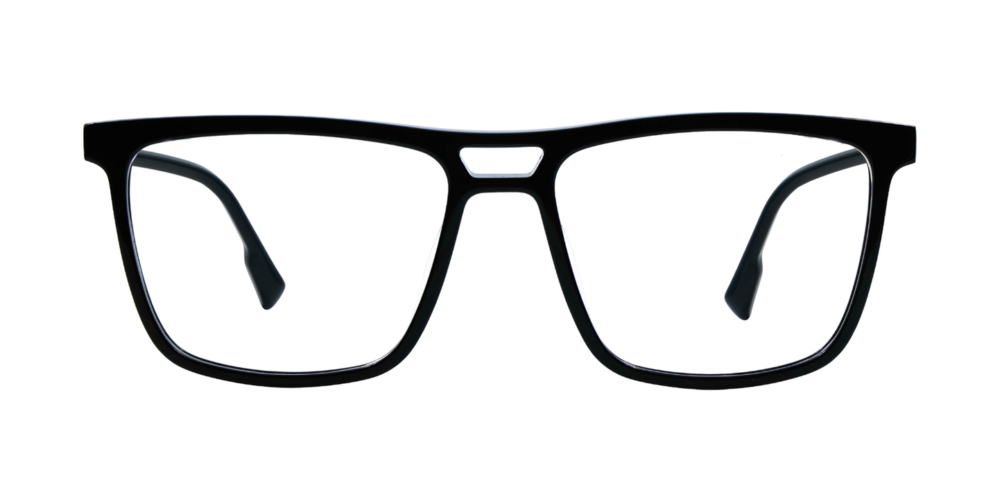 Full Rim Double Bridge Square Classic Eyeglasses