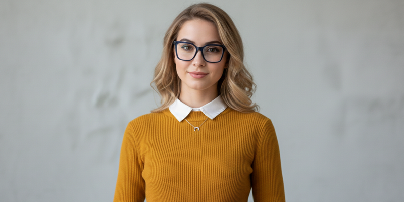 Full Rim Square Classic Eyeglasses