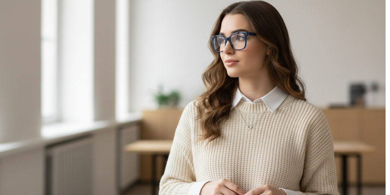 Full Rim Square Classic Eyeglasses