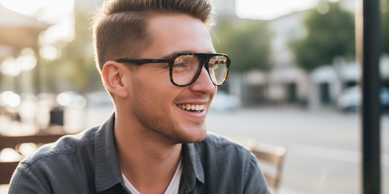 Full Rim Double Bridge Aviator Classic Eyeglasses