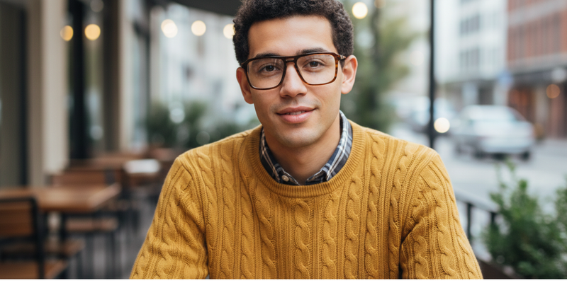 Full Rim Double Bridge Rectangle Classic Eyeglasses