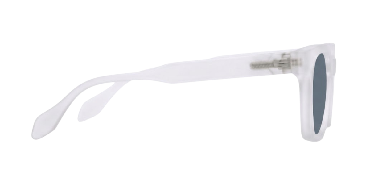 White Full Rim Square Magneto Eyeglasses