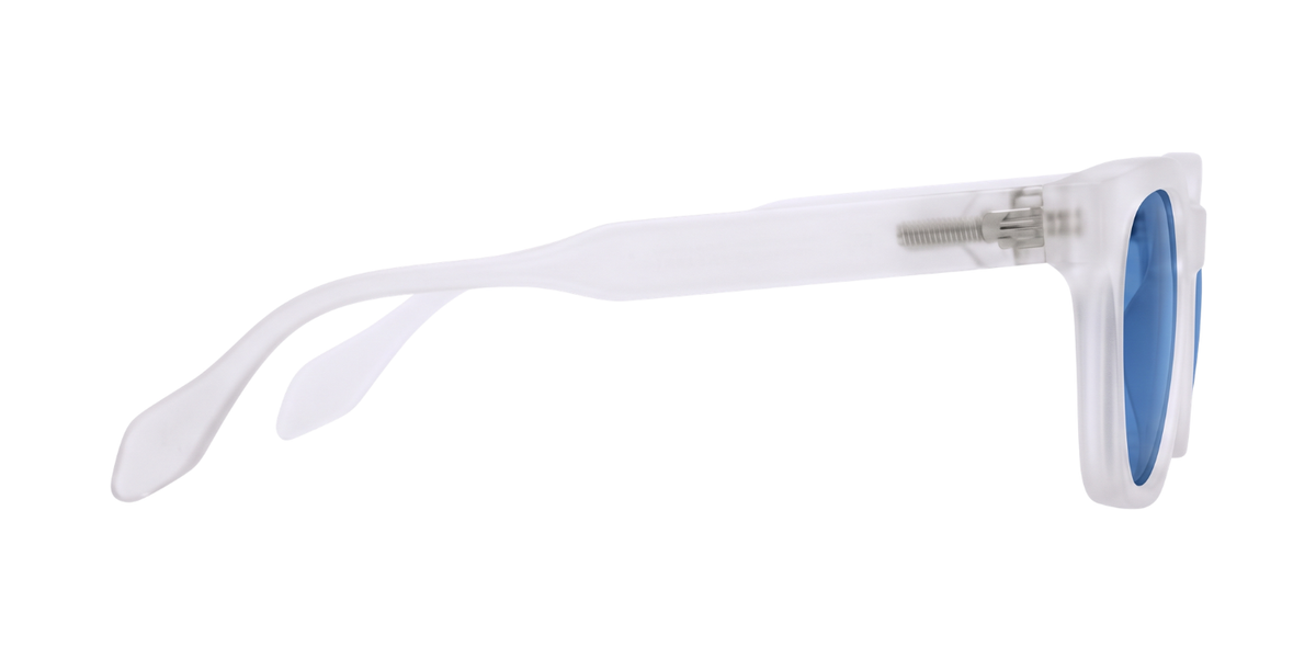 White Full Rim Square Magneto Eyeglasses