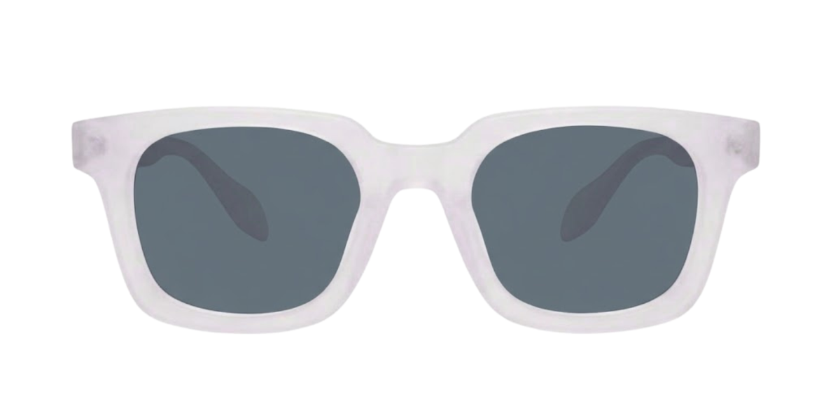 White Full Rim Square Magneto Eyeglasses