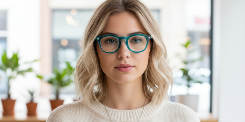 Full Rim Round Premium Eyeglasses