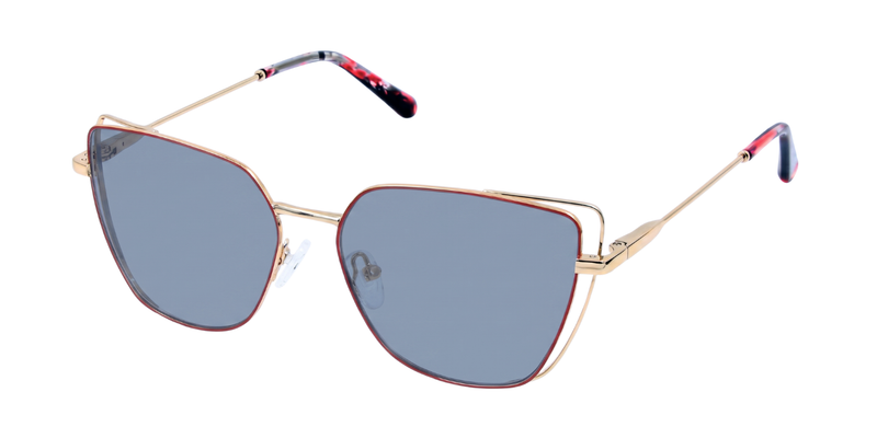 Fashionista Aura YJ-0318 -Red /Gold Frame
