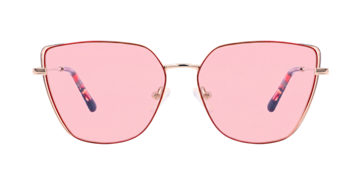 Fashionista Aura YJ-0318 -Red /Gold Frame