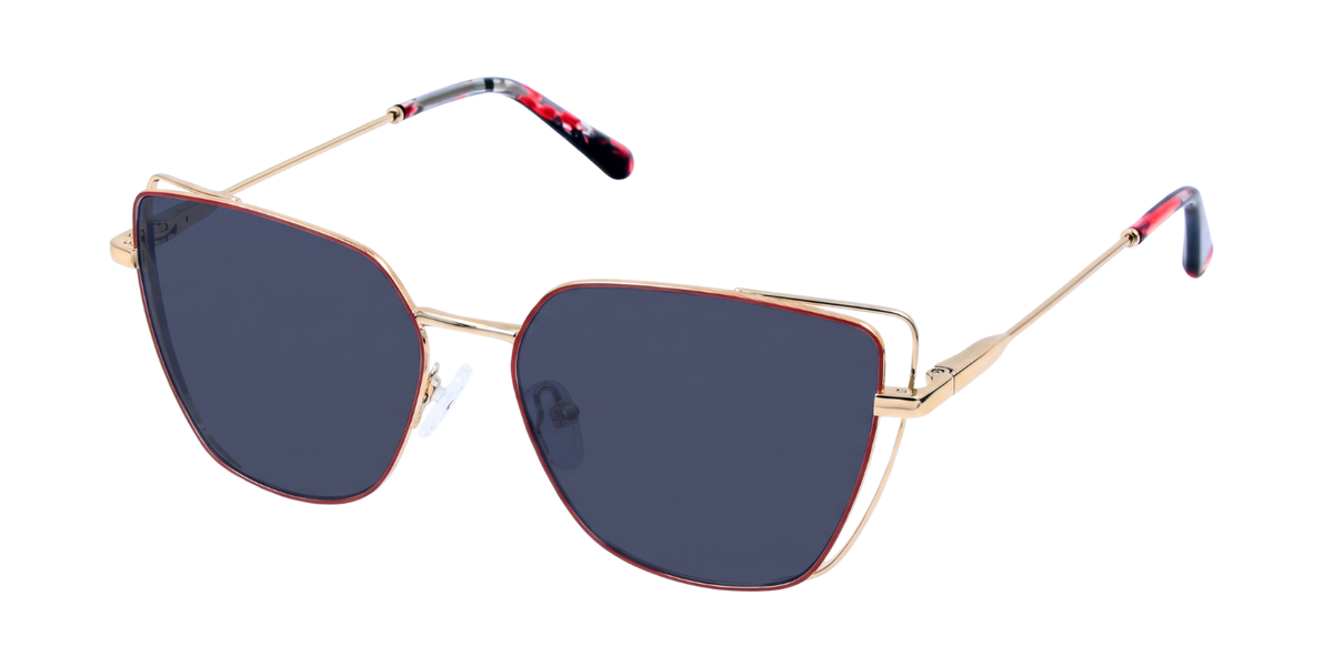 Fashionista Aura YJ-0318 -Red /Gold Frame