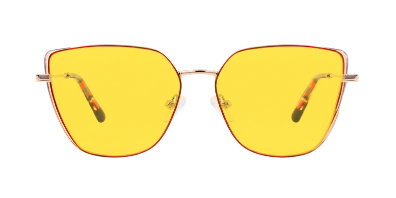 Fashionista Aura YJ-0318 -Red /Gold Frame
